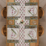 Wild Peony Table Runner with 6 Napkins & 6 Placemats
