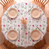Cotton Floral Dining Table Cover ( Multicolor)