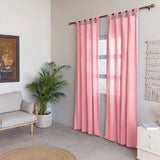 Fort Absolute - Twist Tab Top Sheer Curtain (Pink)