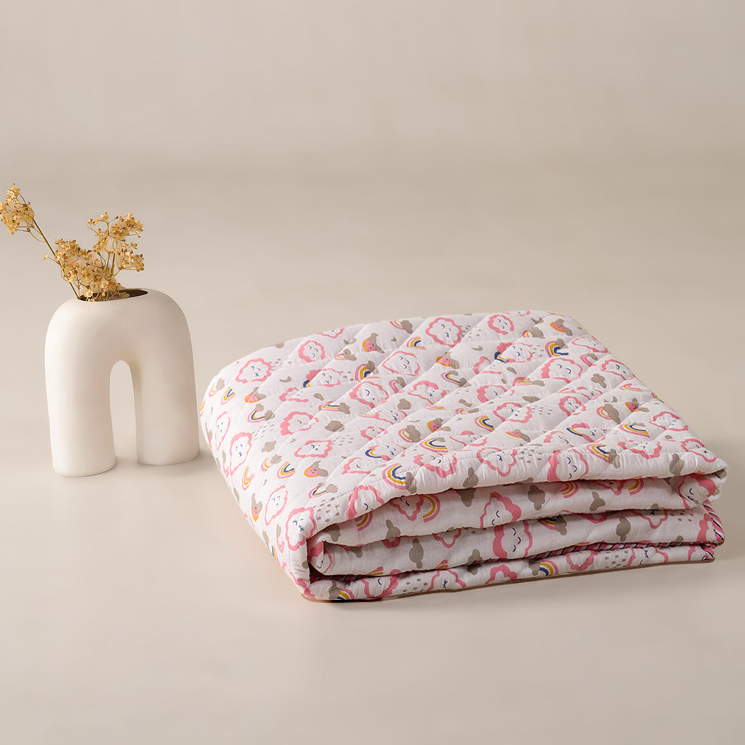 Baby Pink Cloudnine - Printed Baby Blanket
