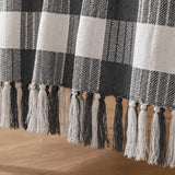Breton Grey Harlequin - Plaid Woven Throw