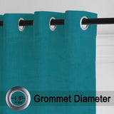 Cotton Solid Sheer Curtains (Blue)
