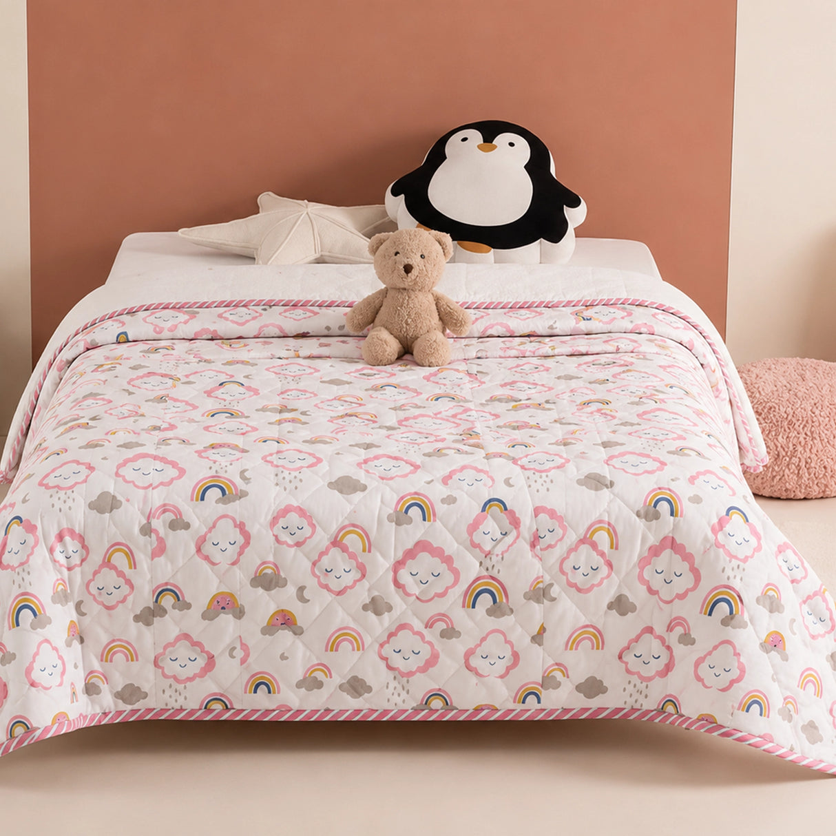 Baby Pink Cloudnine - Printed Baby Blanket