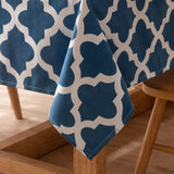 Imprimer Quatrefoil - Printed Table Cover (Blue)