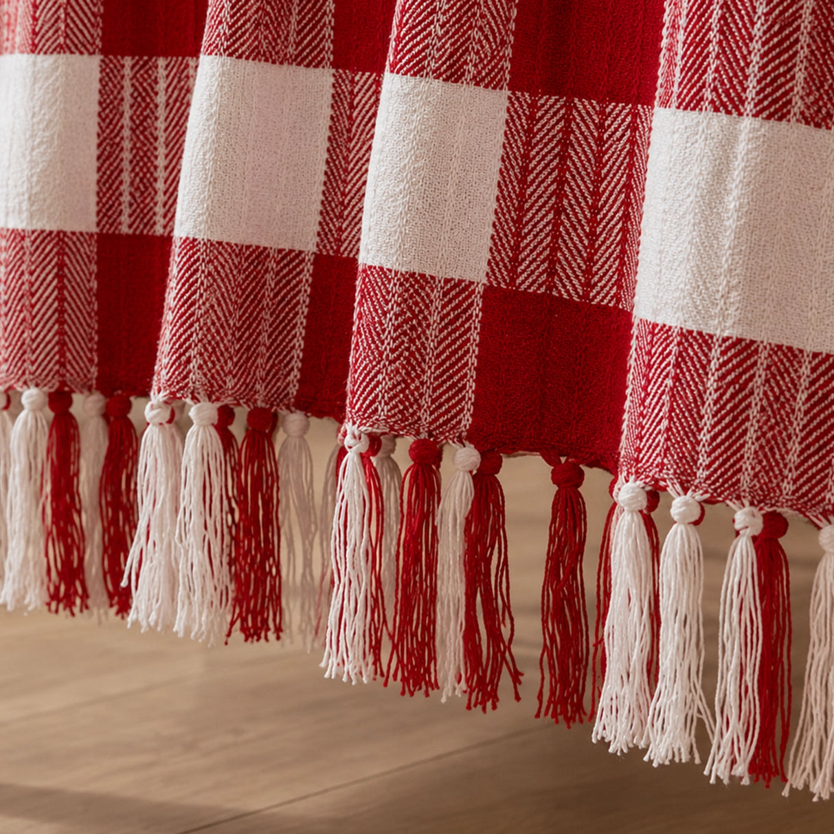 Breton Red Harlequin - Plaid Woven Throw