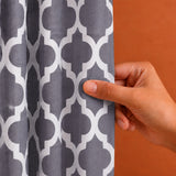 Imprimer Quatrefoil Printed Semi Blackout Curtain