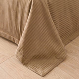 Breton Doze - Satin Stripe Dohar Blanket (Taupe)