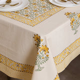 Handblock Table Cover (Sunbeam)