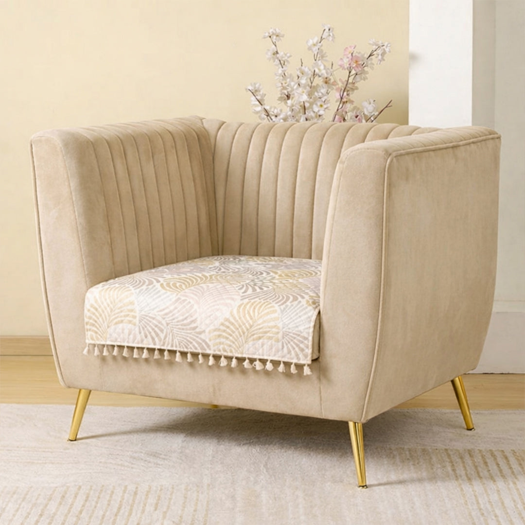 Opal Palms - Printed Sofa Cover (Multicolor)