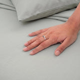 Fort Mellow - Solid Duvet Cover (Light Grey)
