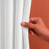Fort Royal - Rod Pocket Velvet Curtain (White)