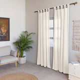 Fort Absolute - Twist Tab Top Sheer Curtain (White)