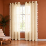 Fort Handpicked Breeze - Beige Sheer Curtain