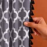 Imprimer Handpicked Soleil - Printed Semi Blackout Curtain (Grey)