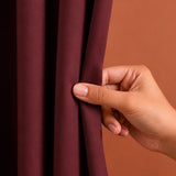 Fort Essential - Rod Pocket Blackout Curtain (Maroon)