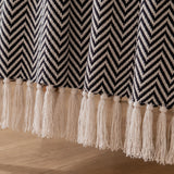 Tessitura Black Chevron - Throw