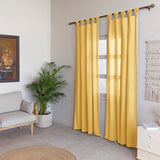 Fort Absolute - Twist Tab Top Sheer Curtain (Yellow)