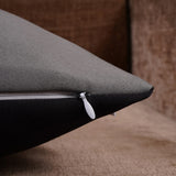 Double Color Pattern Cushion Cover (Black & Grey)