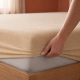 Fort - Terry Solid Mattress Protector (Beige)