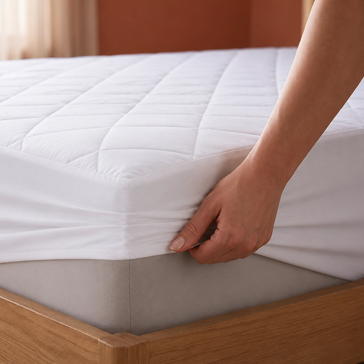 Ombre - Pure Shield Quilted Mattress Protector (White)