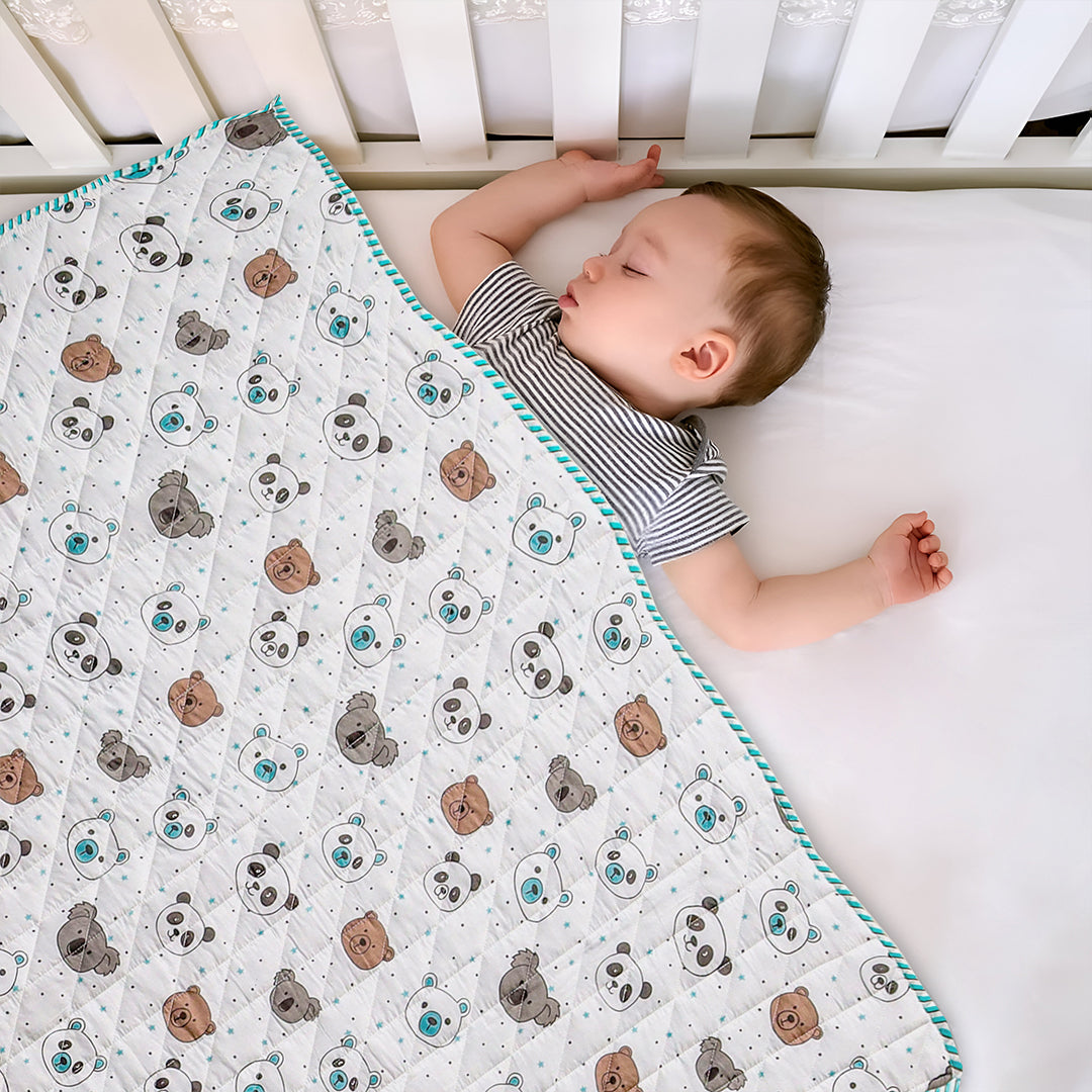 Baby Panda and Friends - Printed Baby Blanket
