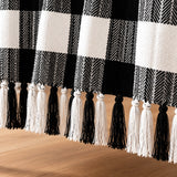 Breton Black Harlequin - Plaid Woven Throw