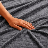 Fort Mellow - Wave Plush Blanket (Grey)