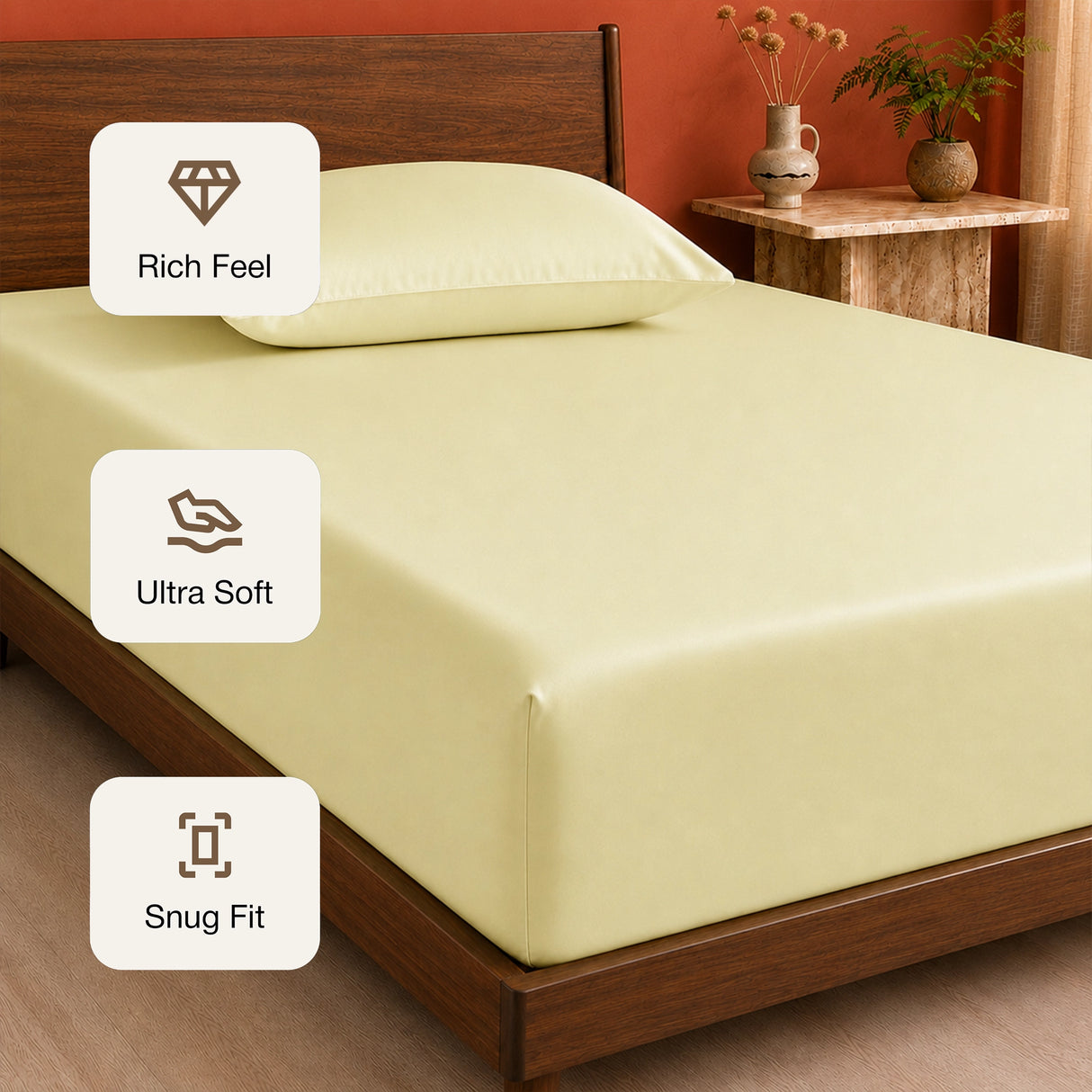 Organic Bamboo Fitted Sheet – Soft, Cool & Breathable