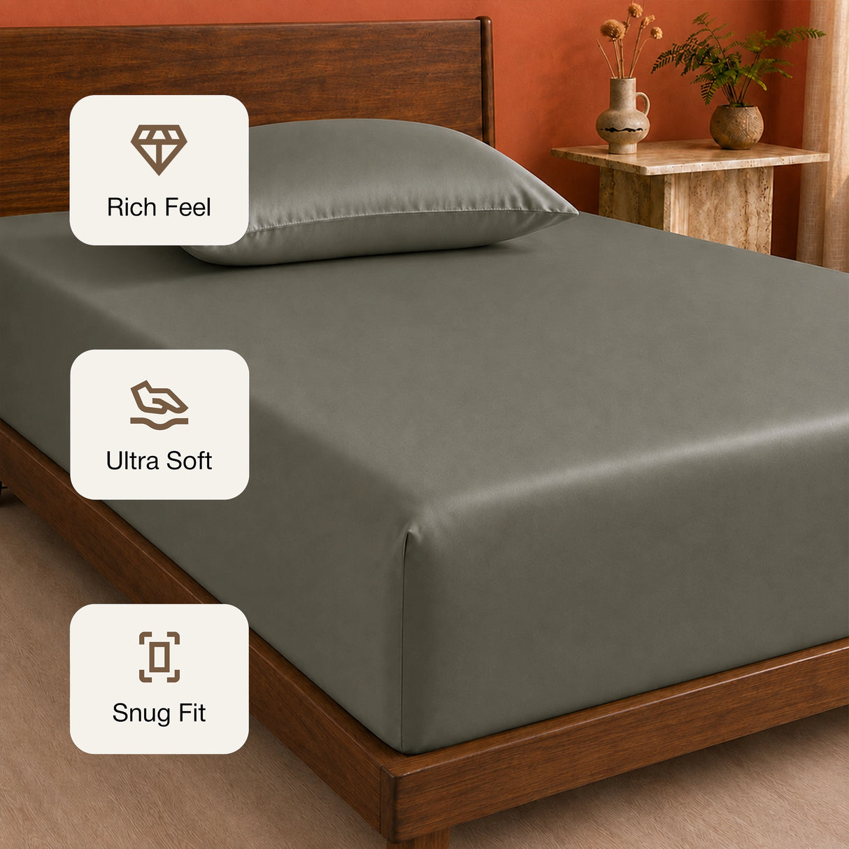 Organic Bamboo Fitted Sheet – Soft, Cool & Breathable