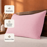Fort Nightingale - Solid Pillow Cover (Pink) (Bedsheet Excluded)