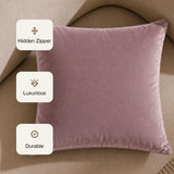 Fort Royal - Velvet Solid Dye Cushion Cover (Lavender)