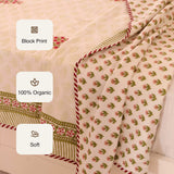Olive Bloom - Handblock Dohar