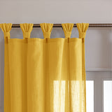 Fort Absolute - Twist Tab Top Sheer Curtain (Yellow)