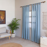 Fort Absolute - Twist Tab Top Sheer Curtain (Silver Grey)