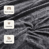 Fort Mellow - Wave Plush Blanket (Grey)