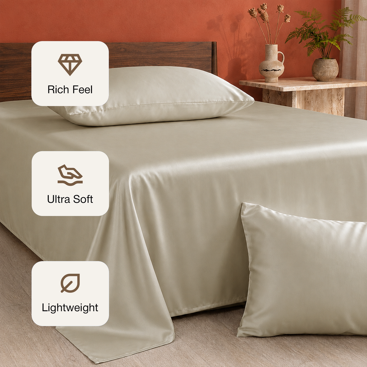 Premium Bamboo Bedsheet – Ultra Soft, Breathable & Comfortable BedSheet