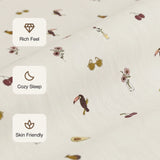 Imprimer Medley - Cartoon Printed Bedsheet (Multicolor)