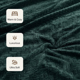 Fort Mellow - Wave Plush Blanket (Emerald Green)