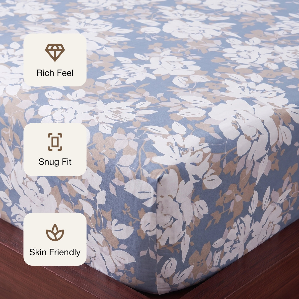 Imprimer Blossom Haze - Fitted Sheet