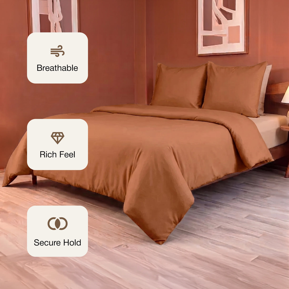 Fort Mellow - Solid Duvet Cover (Taupe)