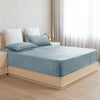 Homemonde Lightweight - Fleece Fitted Bedsheet (Frost Blue)