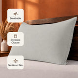 Fort Nightingale - Solid Pillow Cover (Grey) (Bedsheet Excluded)