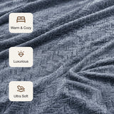 Fort Mellow - Wave Plush Blanket (Frost Blue)