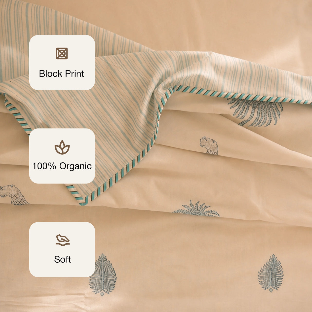 Misty Safari - Handblock Dohar