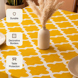 Imprimer Handpicked Quatrefoil - Table Cover (Yellow)
