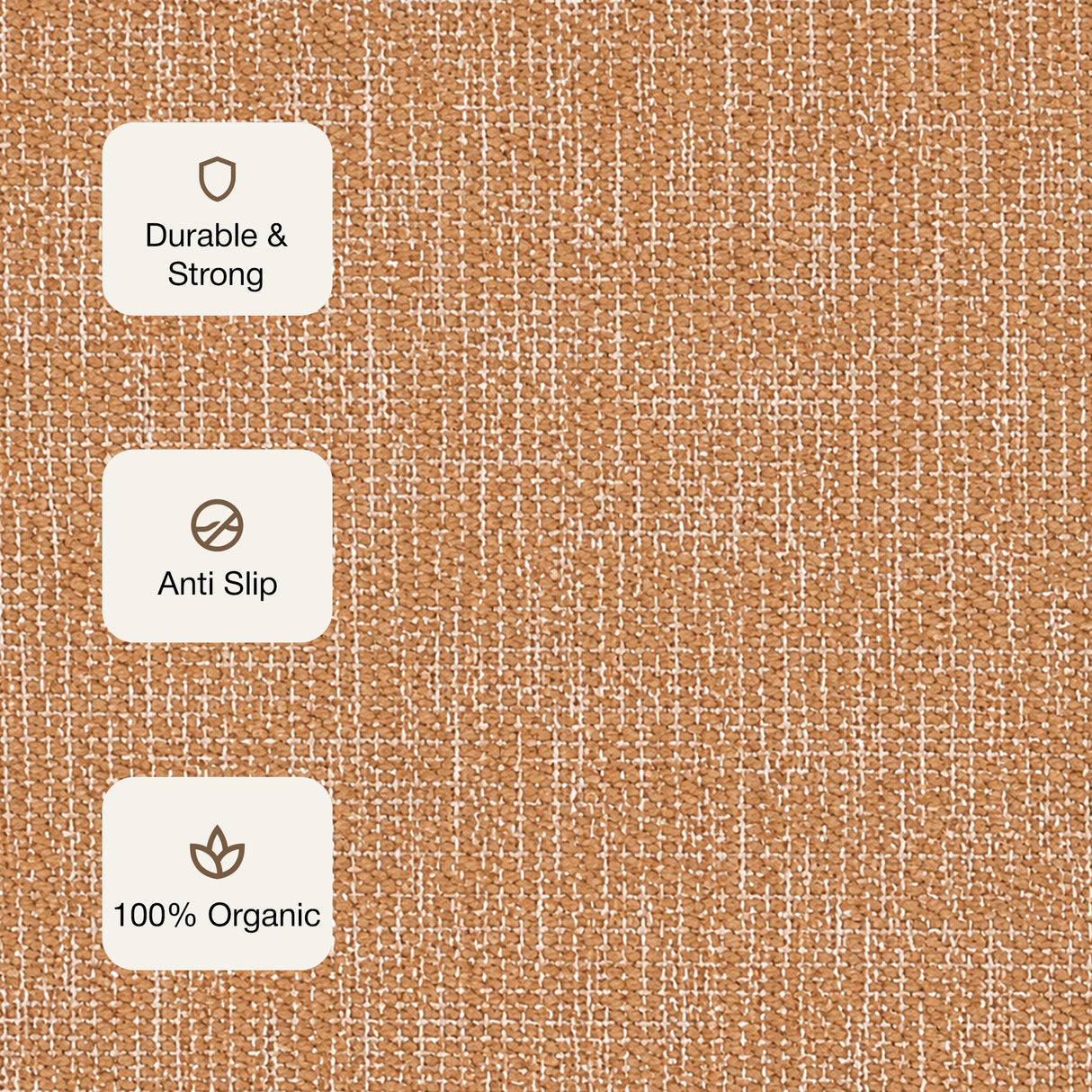 Tessitura Chromatic - Herringbone Cotton Rug (Tan & White)