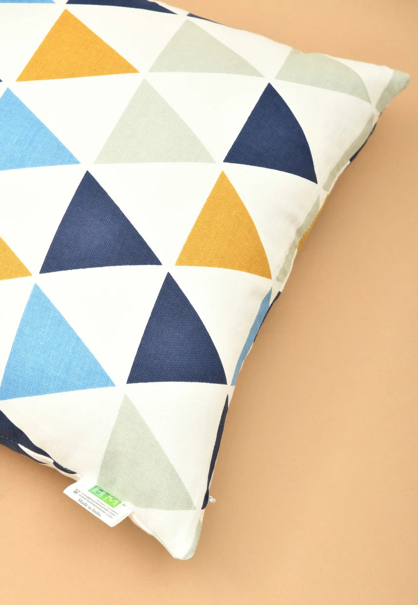 Imprimer Diamond - Printed Cushion Cover (Multicolor)