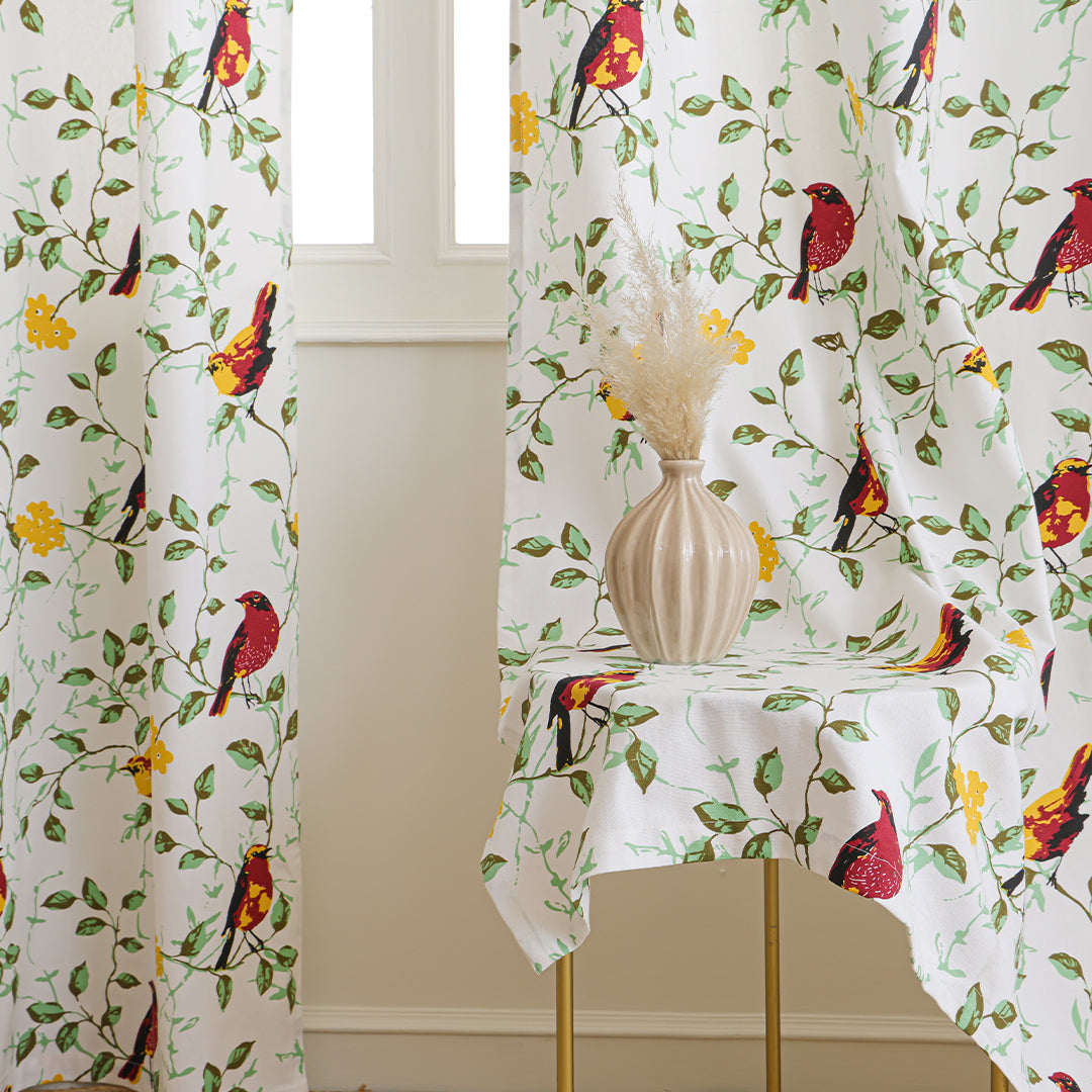 Multicolor Little Wings Rod Pocket Duck Curtain
