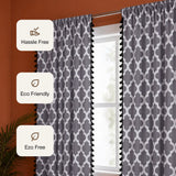 Imprimer Handpicked Soleil - Rod Pocket Printed Semi Blackout Curtain (Grey)