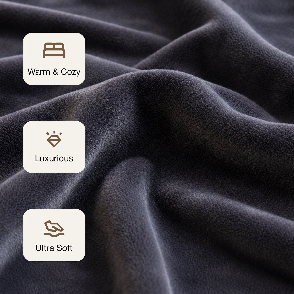 Fort Mellow - Plush Blanket (Storm Grey)